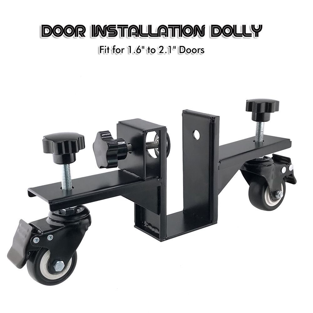 Adjustable Door Installation Roller Tool with 360° Swivel Brake Casters view 4