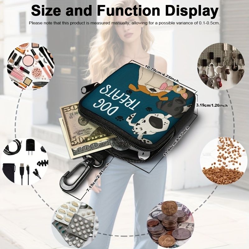 Durable Dog Treat Pouch with Transparent Window view 3