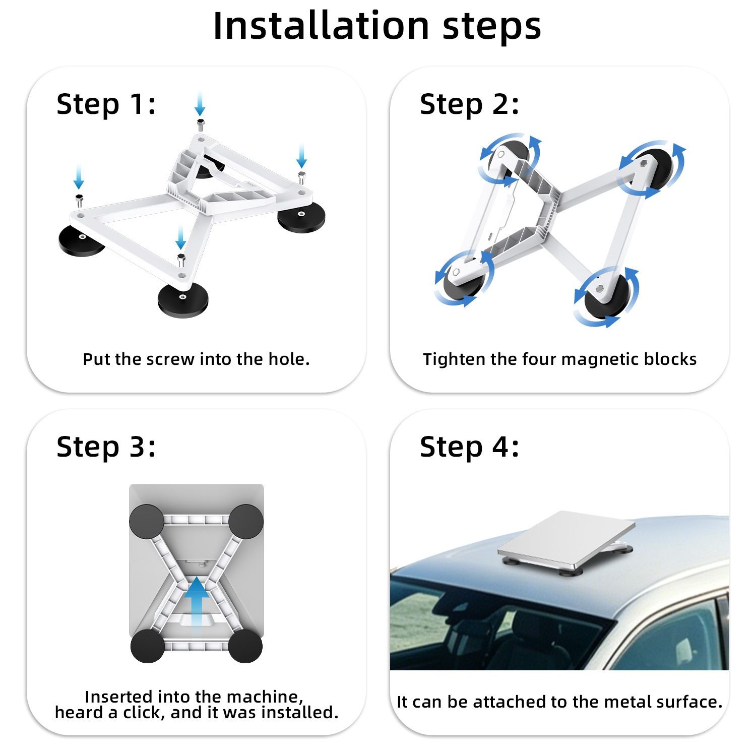 Magnetic Vehicle Mount for Starlink Mini view 4