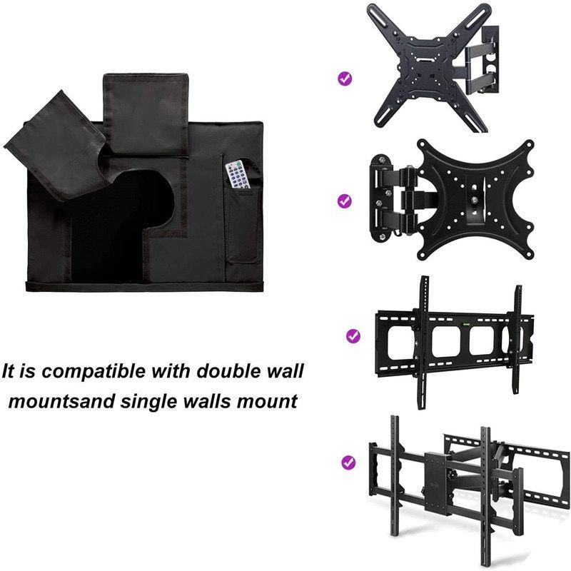 Weatherproof Outdoor Wall-Mounted TV Cover view 6