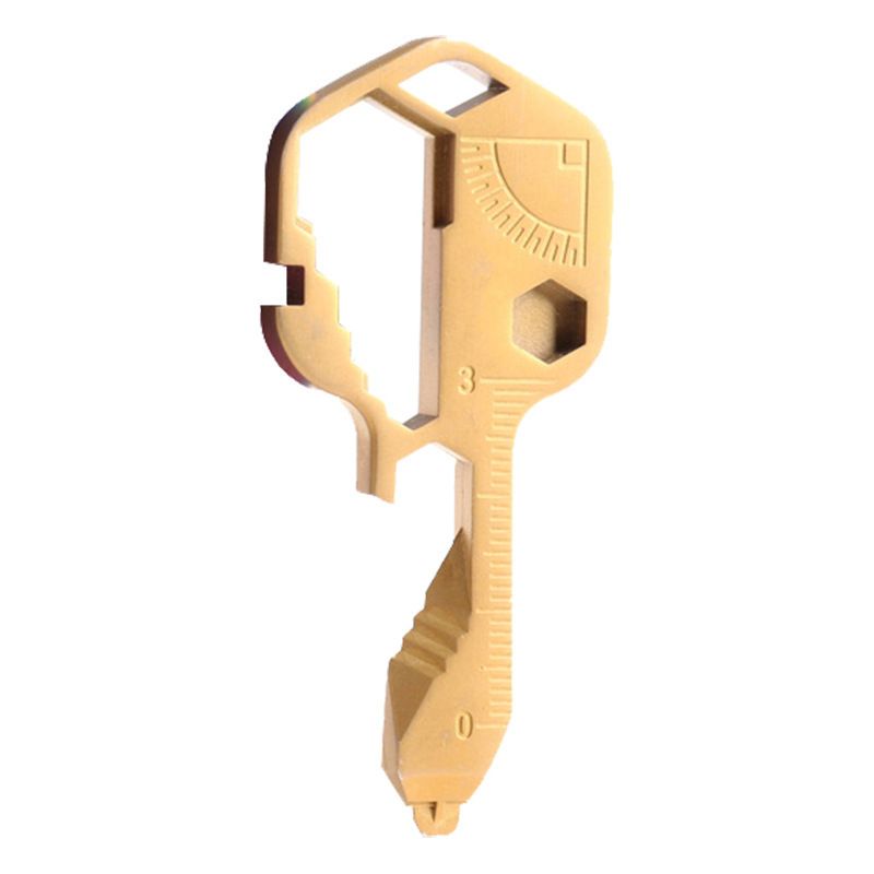 Portable Key-Shaped Multifunctional Tool with Wrench Bottle Opener Ruler File view 9