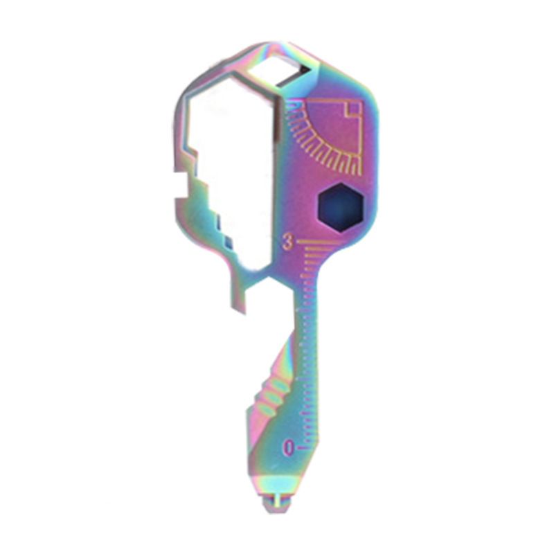 Portable Key-Shaped Multifunctional Tool with Wrench Bottle Opener Ruler File view 10