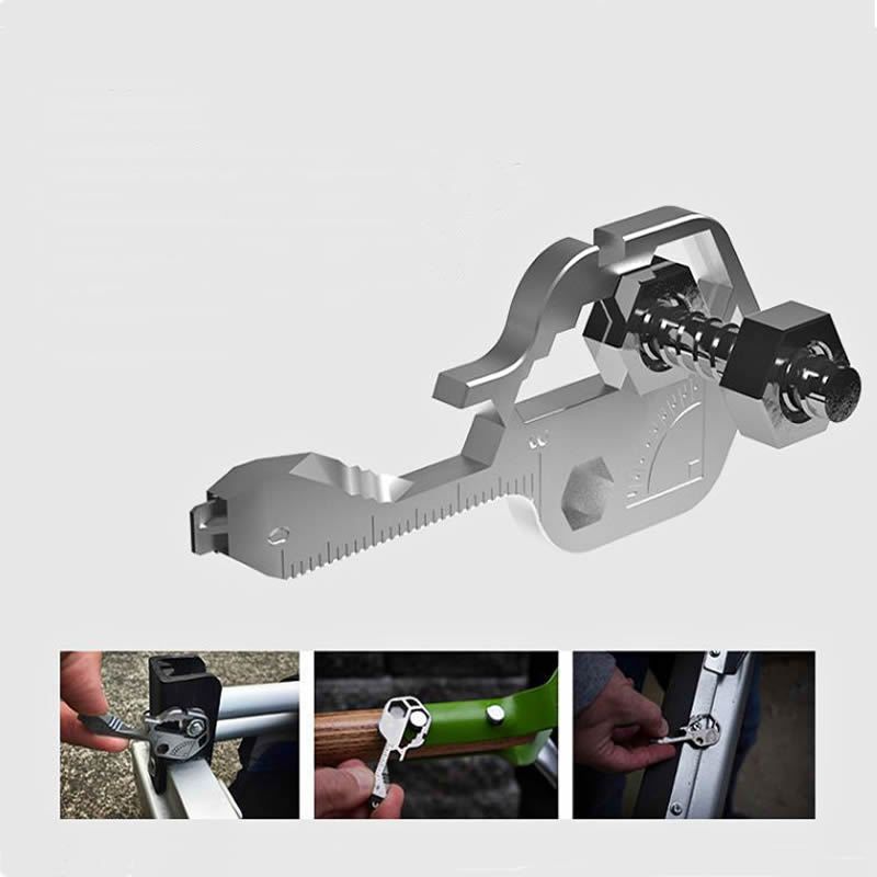 Portable Key-Shaped Multifunctional Tool with Wrench Bottle Opener Ruler File view 6
