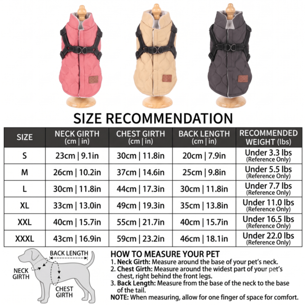 Premium Winter Dog Coat with Built-in Harness view 2