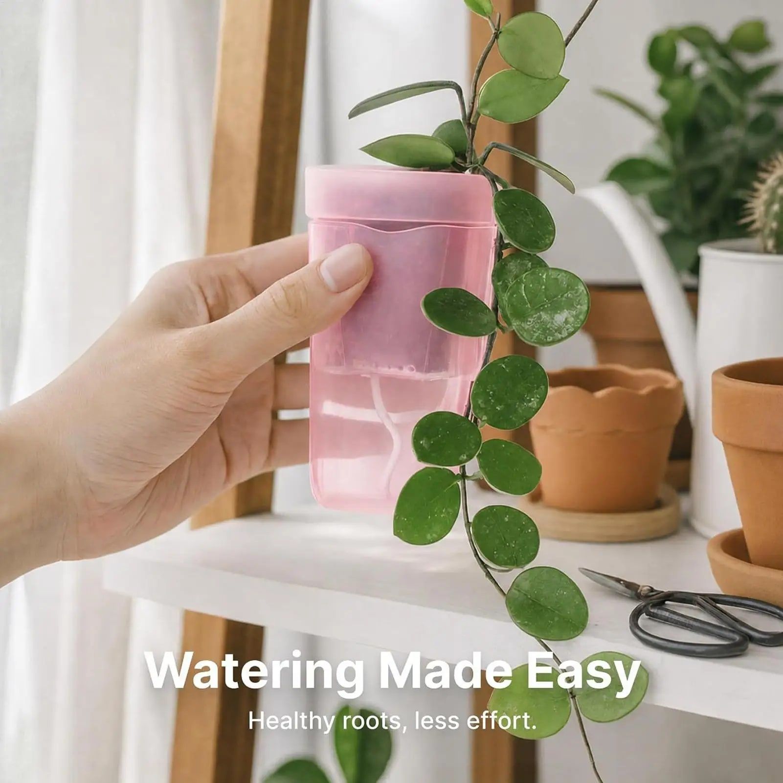 Self-Watering Square Seedling Pot with Adjustable Humidity Dome view 5