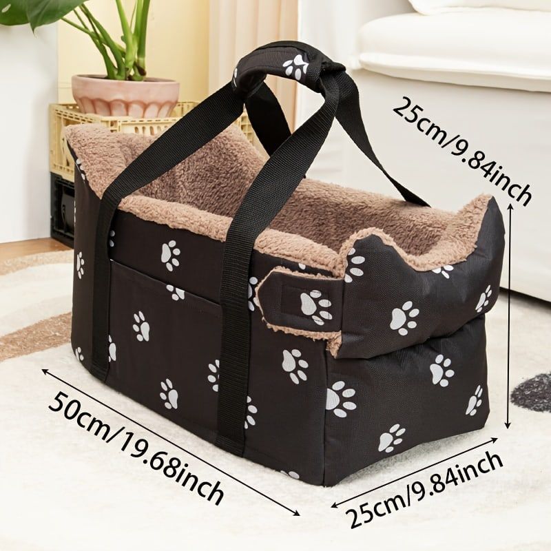 Portable Pet Carrier Car Seat for Small Dogs and Cats view 3