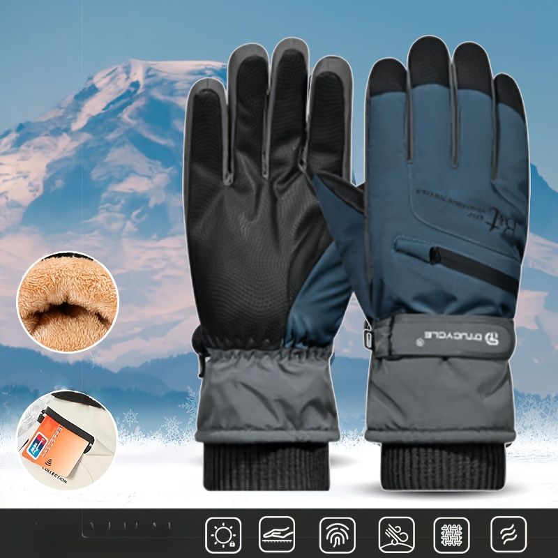 Winter Full-Finger Touchscreen Thermal Gloves for Skiing — image 1