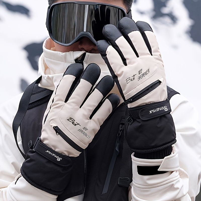 Winter Full-Finger Touchscreen Thermal Gloves for Skiing view 8