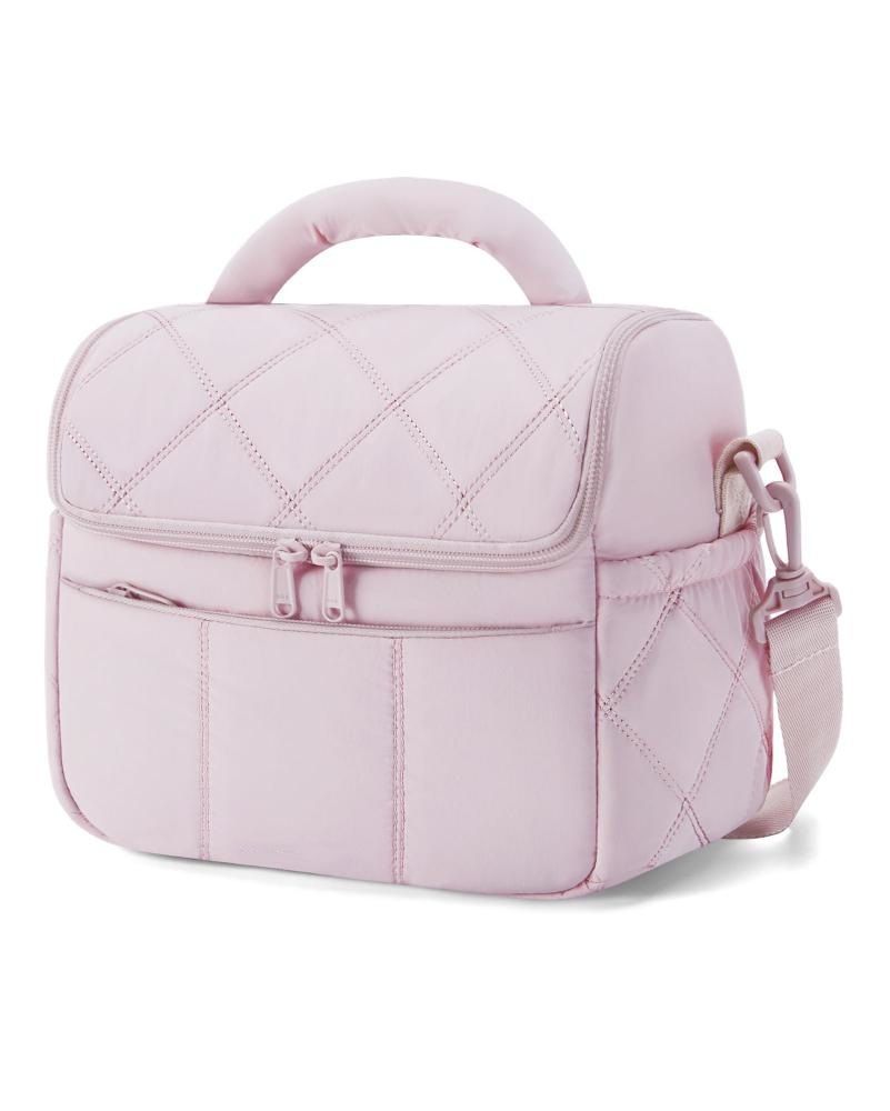 Quilted Insulated Lunch Bag with Adjustable Shoulder Strap view 12