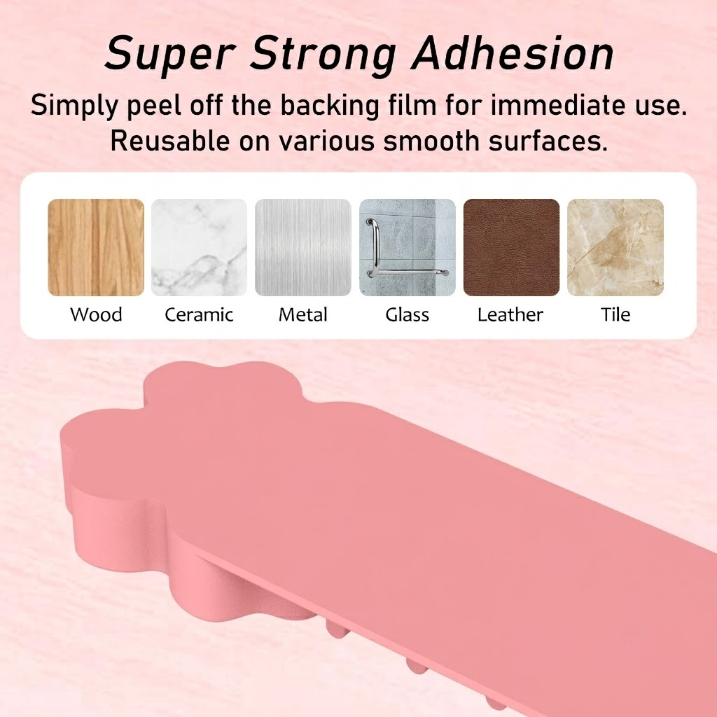 Multi-Functional Silicone Makeup Brush Holder and Cleaning Pad That Sticks to view 6