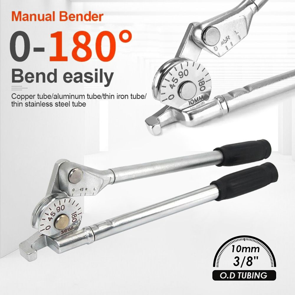 Manual Tube Bender Tool with Dual Long Handles and Angle Scale for Copper view 3