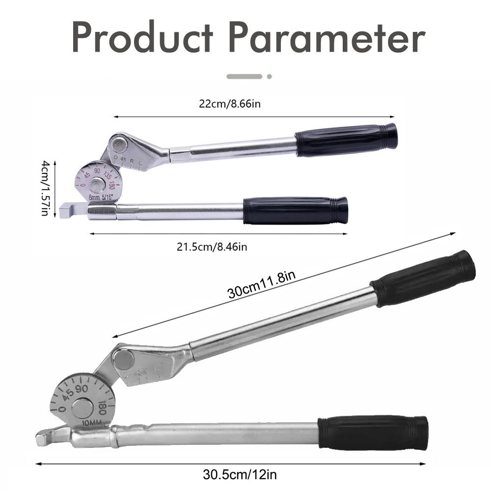 Manual Tube Bender Tool with Dual Long Handles and Angle Scale for Copper view 4
