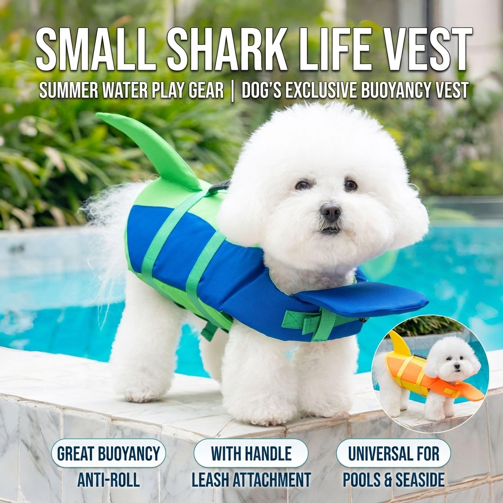 Dog Life Jacket with Shark Fin view 6