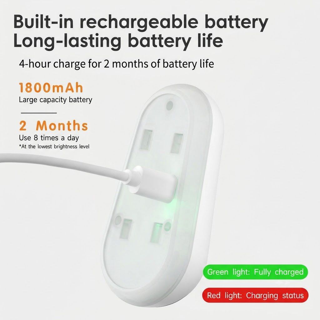 2-in-1 Motion Sensor Toilet UV Sterilizer Light with RGB Night Light view 9