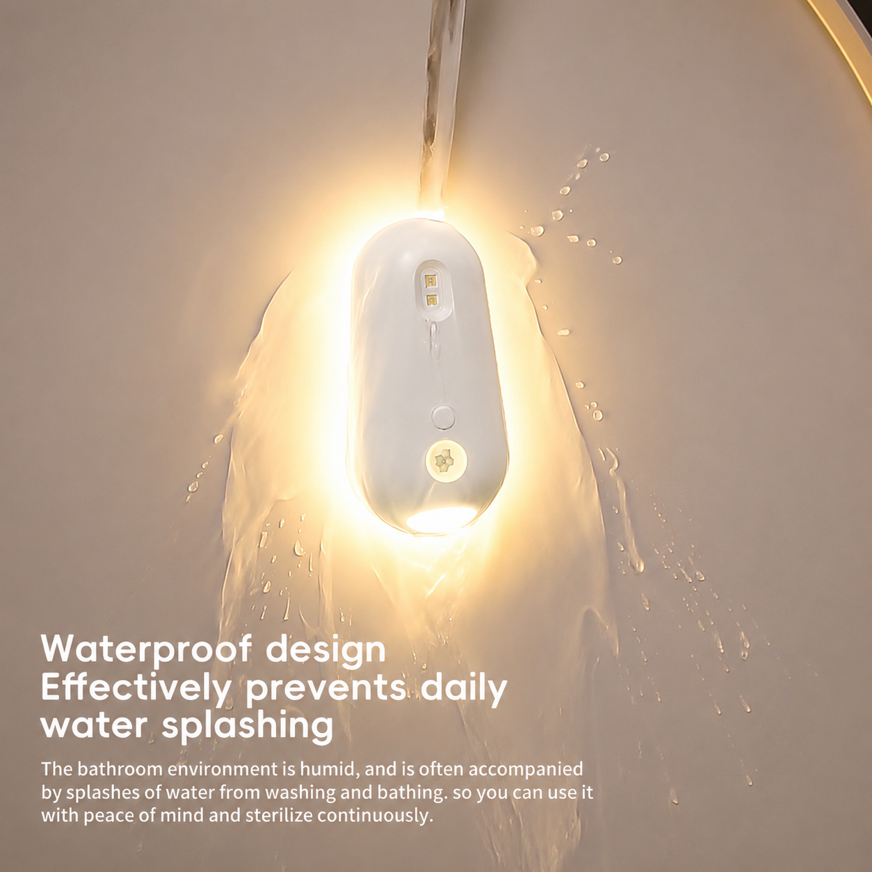 2-in-1 Motion Sensor Toilet UV Sterilizer Light with RGB Night Light view 5