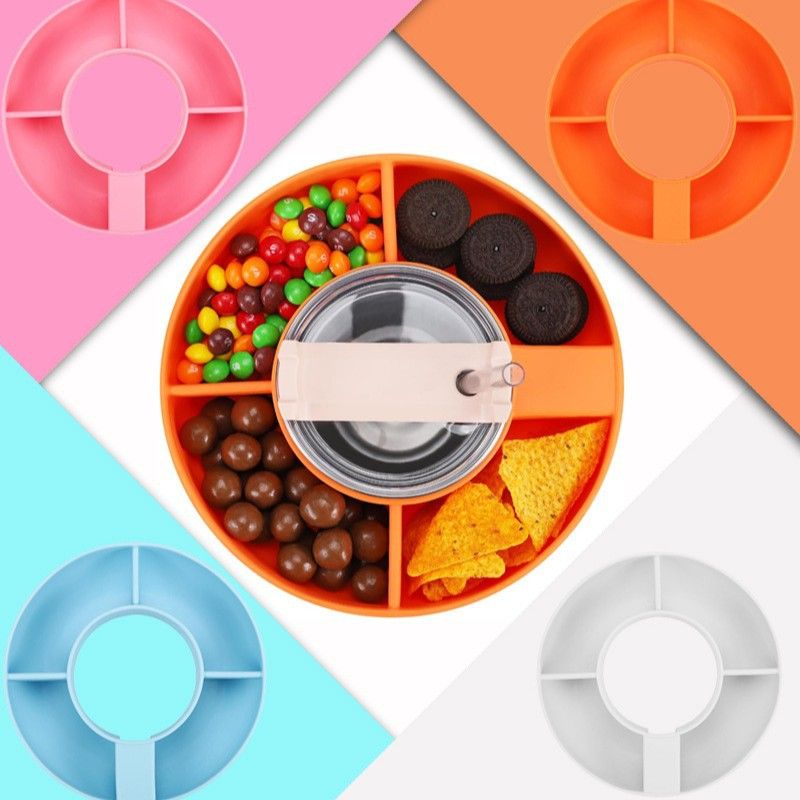 Food-Grade Silicone Snack Tray Ring for 40 oz Handled Tumbler view 6