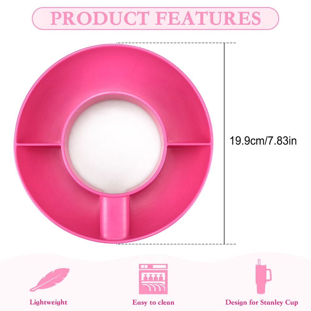 Food-Grade Silicone Snack Tray Ring for 40 oz Handled Tumbler view 13