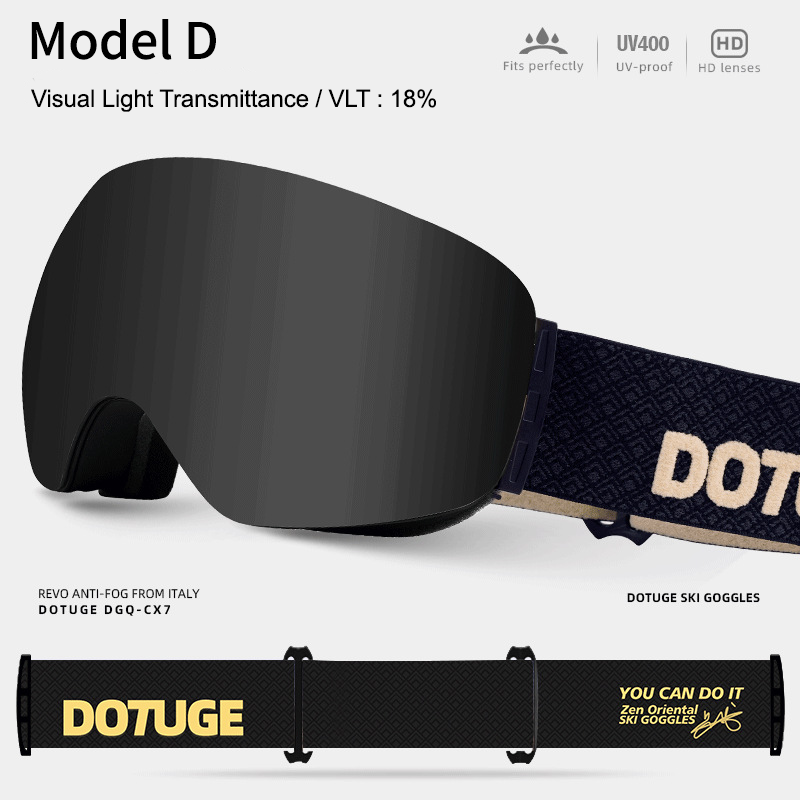 Magnetic Ski Goggles with HD Anti-Fog Spherical Lens view 14