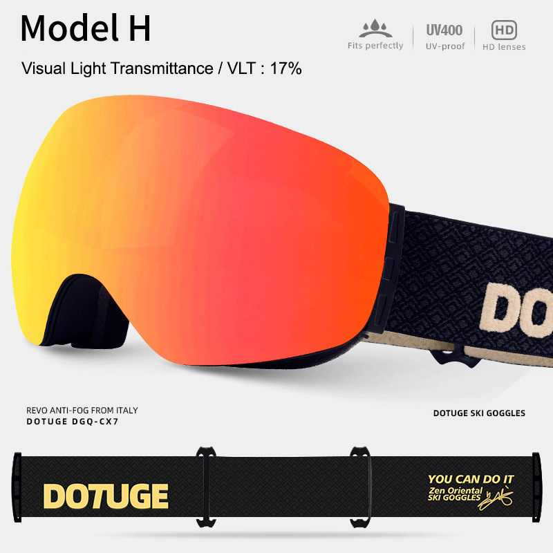 Magnetic Ski Goggles with HD Anti-Fog Spherical Lens view 6