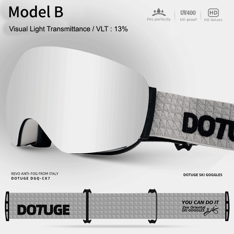 Magnetic Ski Goggles with HD Anti-Fog Spherical Lens view 8
