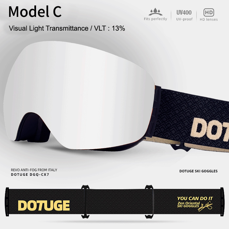 Magnetic Ski Goggles with HD Anti-Fog Spherical Lens view 9