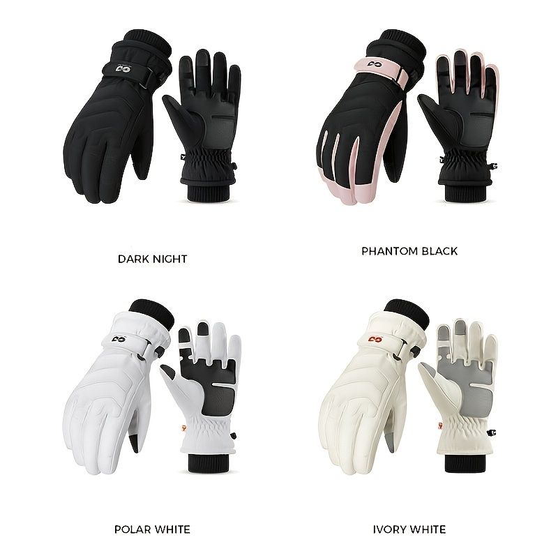 Unisex Winter Ski Gloves with Touchscreen Compatibility view 4