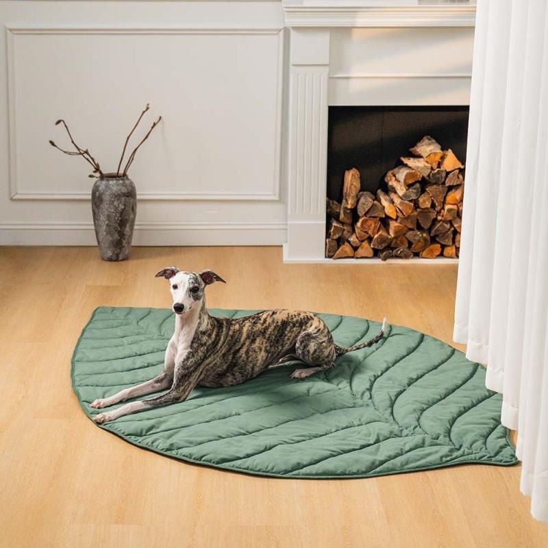 Stylish Leaf-Shaped Pet Mat