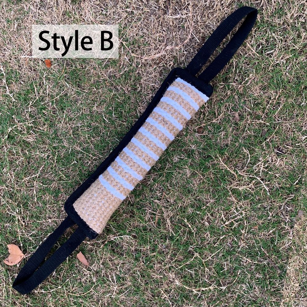 Interactive Tug-of-War Rope Toy for Dogs – Durable Natural Jute Bite Stick view 10
