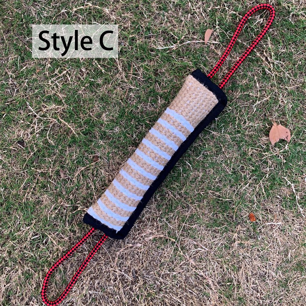 Interactive Tug-of-War Rope Toy for Dogs – Durable Natural Jute Bite Stick view 11