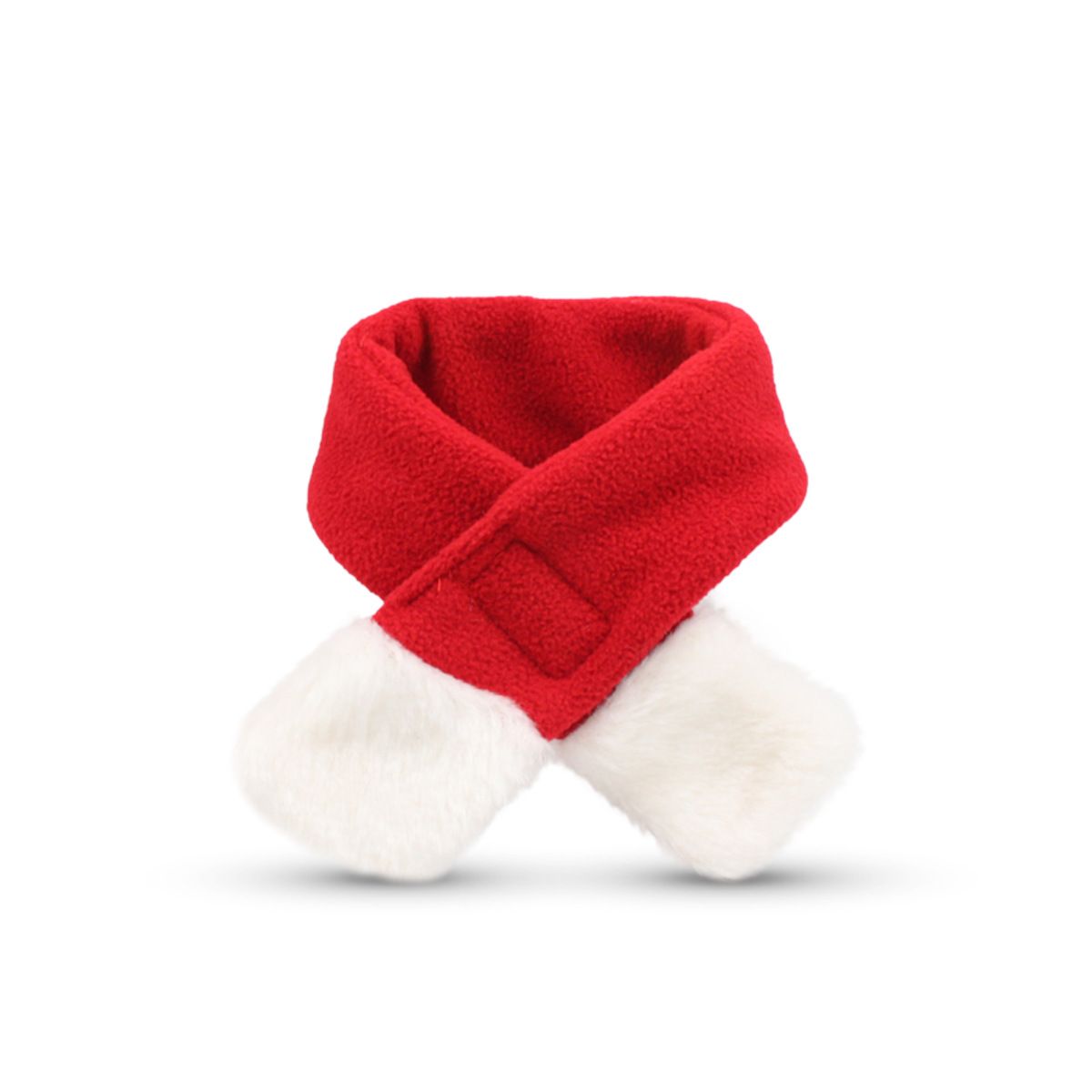 Christmas Pet Costume Set with Reindeer Antler Headband Santa Hat Scarf and view 11