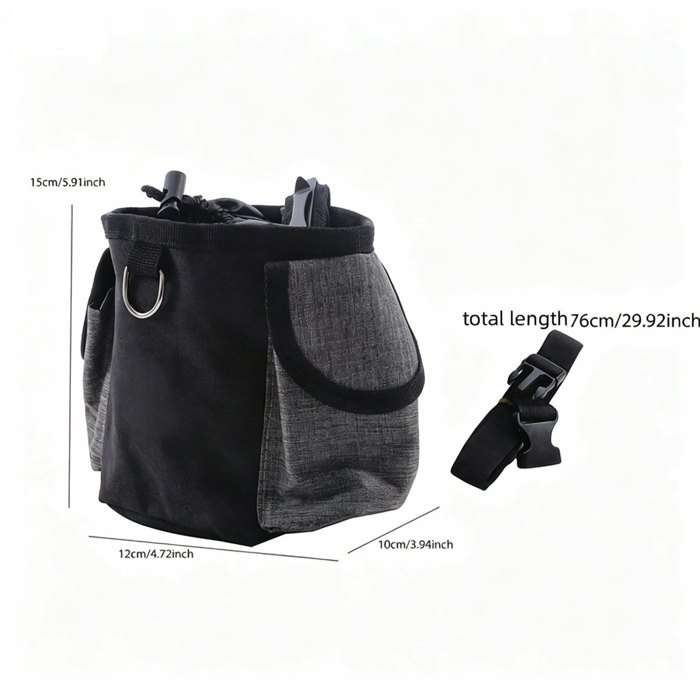 Pet Training Treat Pouch Waist Bag – Portable Hands-Free Fanny Pack for Dog view 2