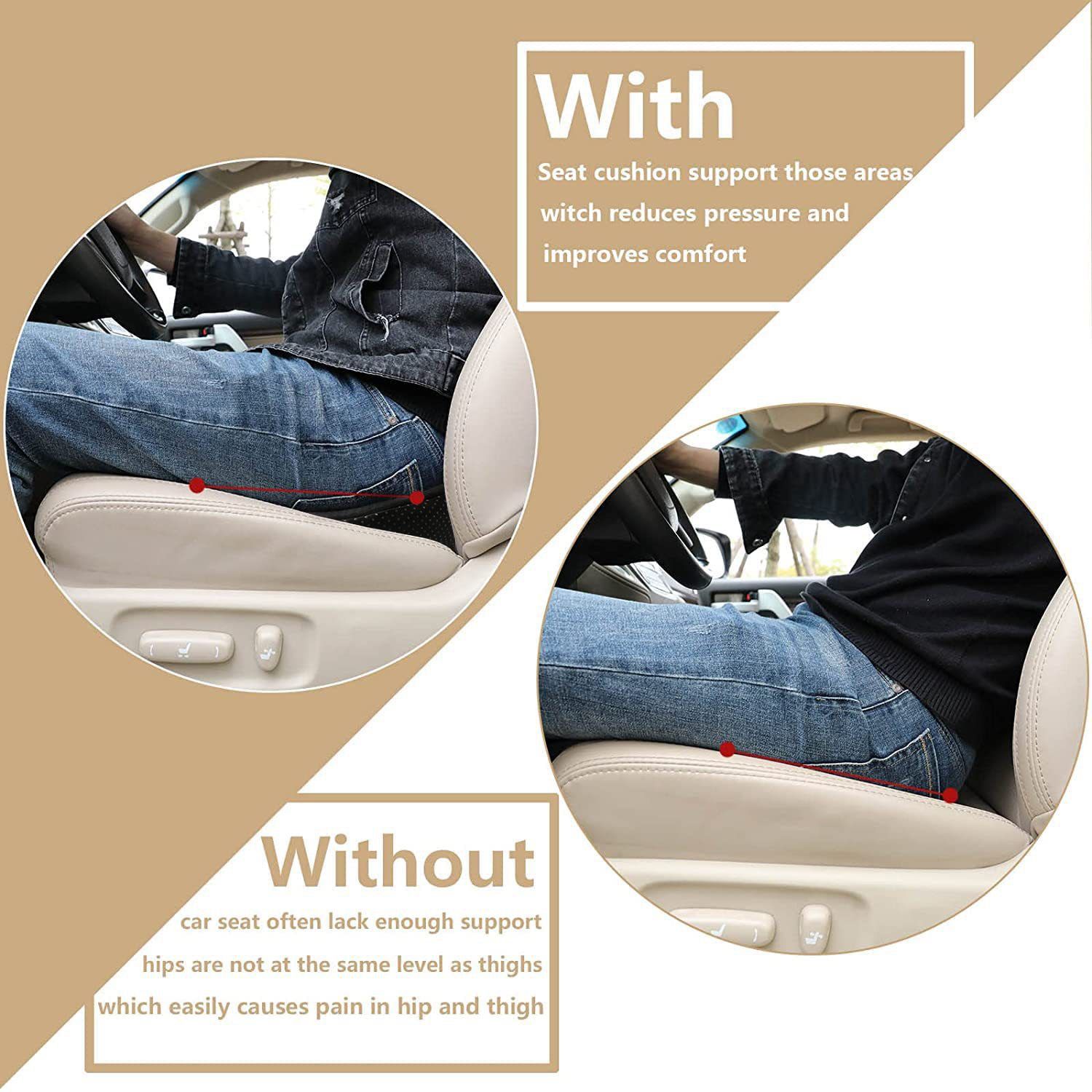 Premium Memory Foam Car Seat Cushion with Lumbar Support – Ergonomic Design view 5
