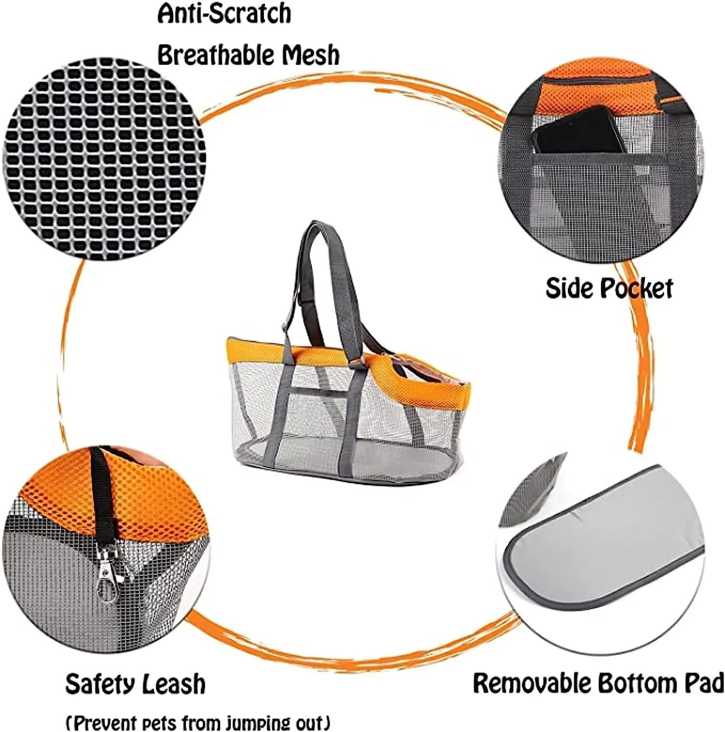 Cozy Mesh Pet Carrier for Cats and Small Dogs – Breathable view 4