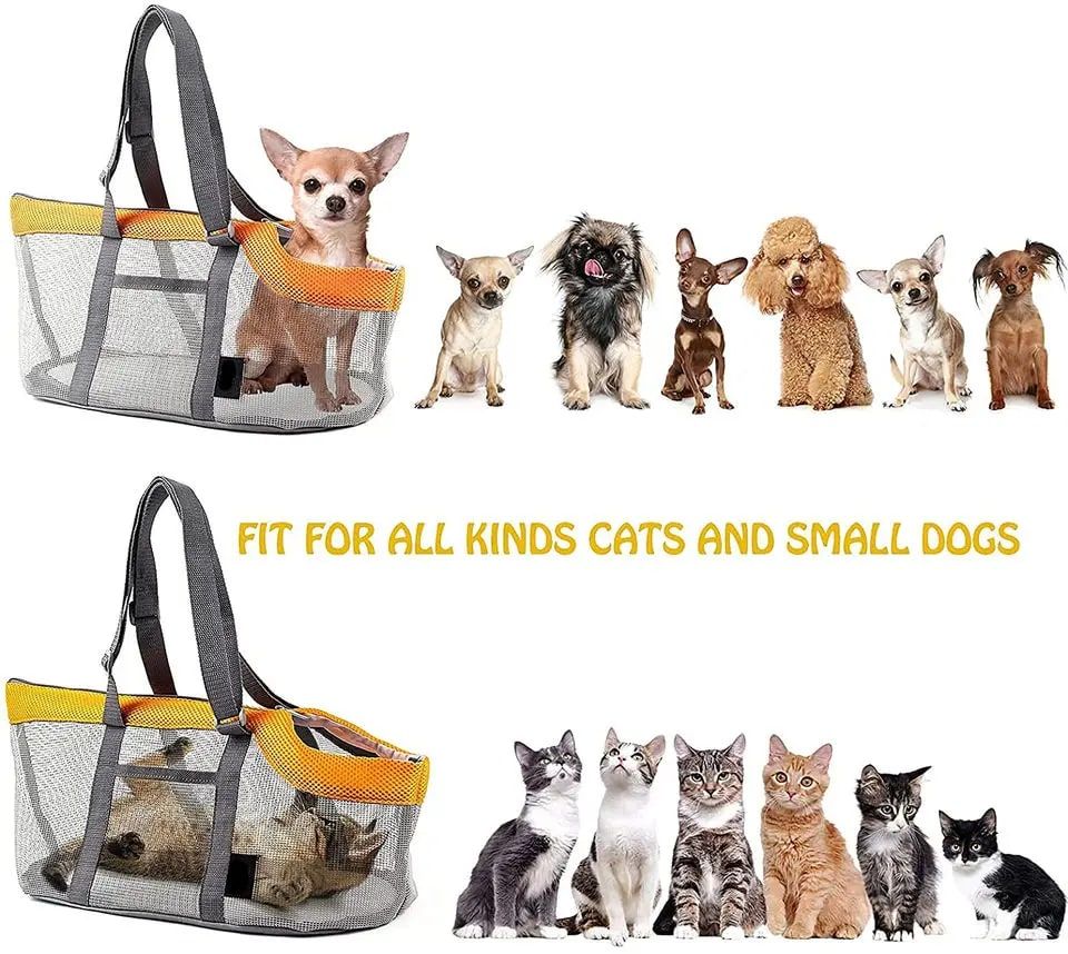 Cozy Mesh Pet Carrier for Cats and Small Dogs – Breathable view 5