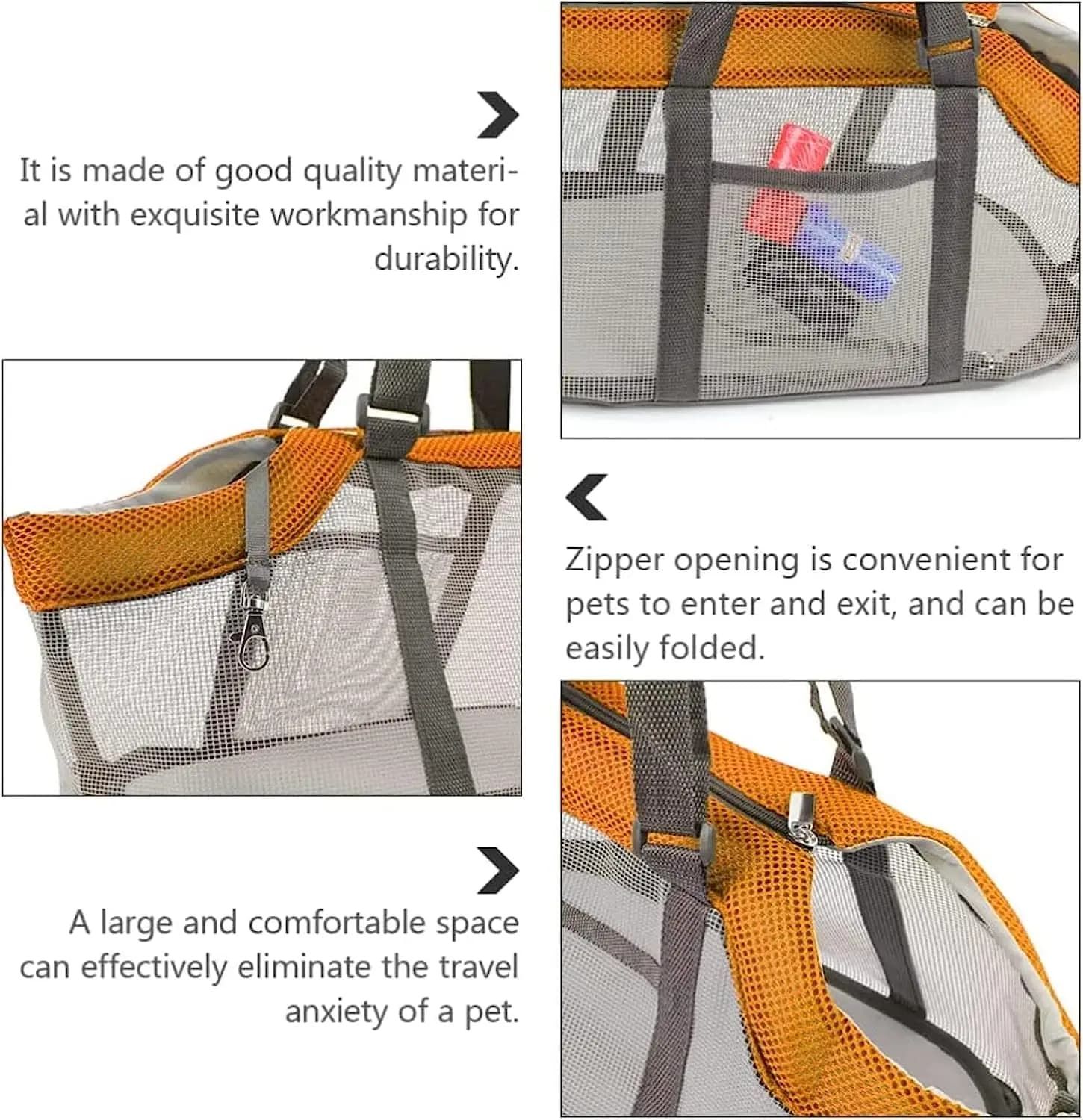 Cozy Mesh Pet Carrier for Cats and Small Dogs – Breathable view 7