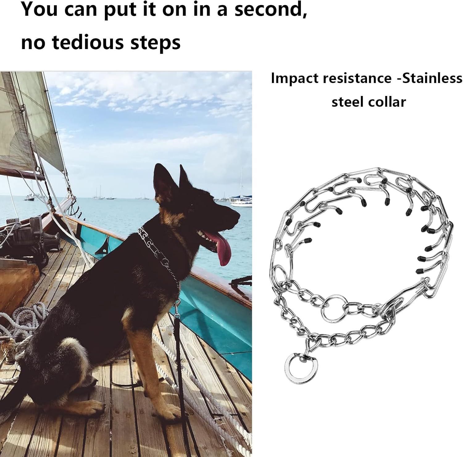 Heavy-Duty Dog Training Collar with Removable Stimulation Links view 3