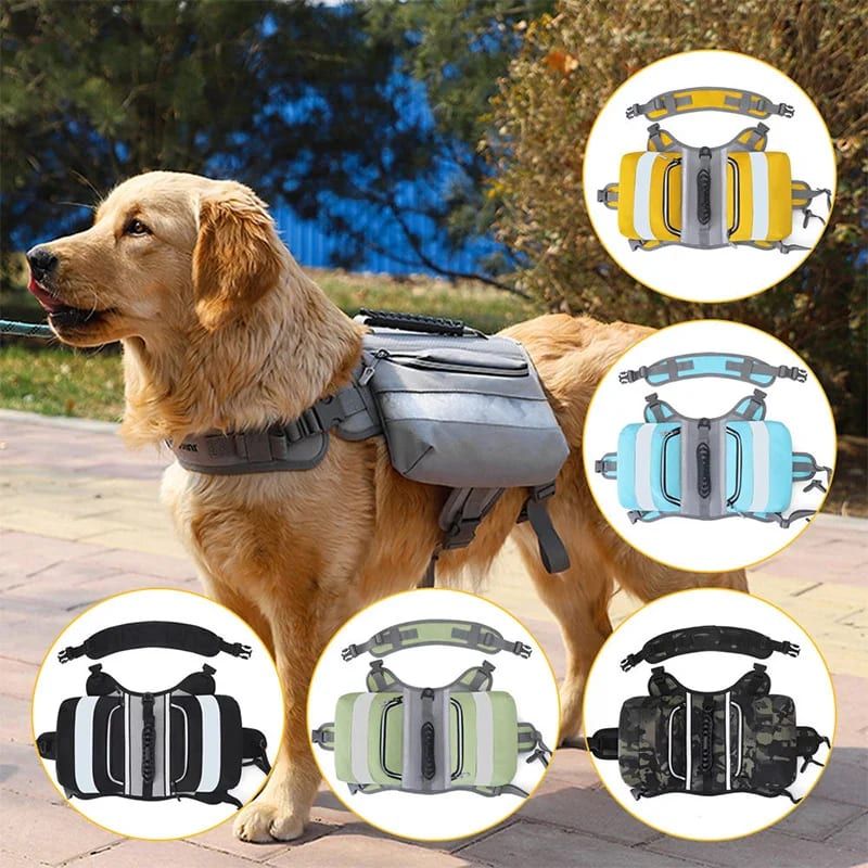 Self-Supporting Dog Backpack Vest with Dual Side Pockets – Hands-Free Canine view 2