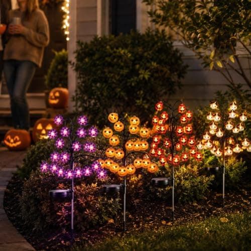 Bring Eerie Charm to Your Outdoor Space with Solar-Powered Halloween Stake view 5
