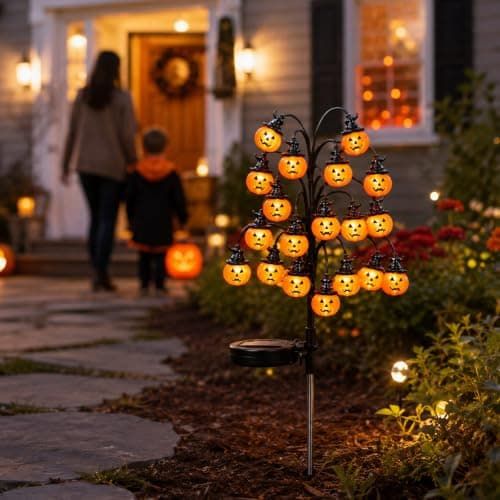 Bring Eerie Charm to Your Outdoor Space with Solar-Powered Halloween Stake view 7