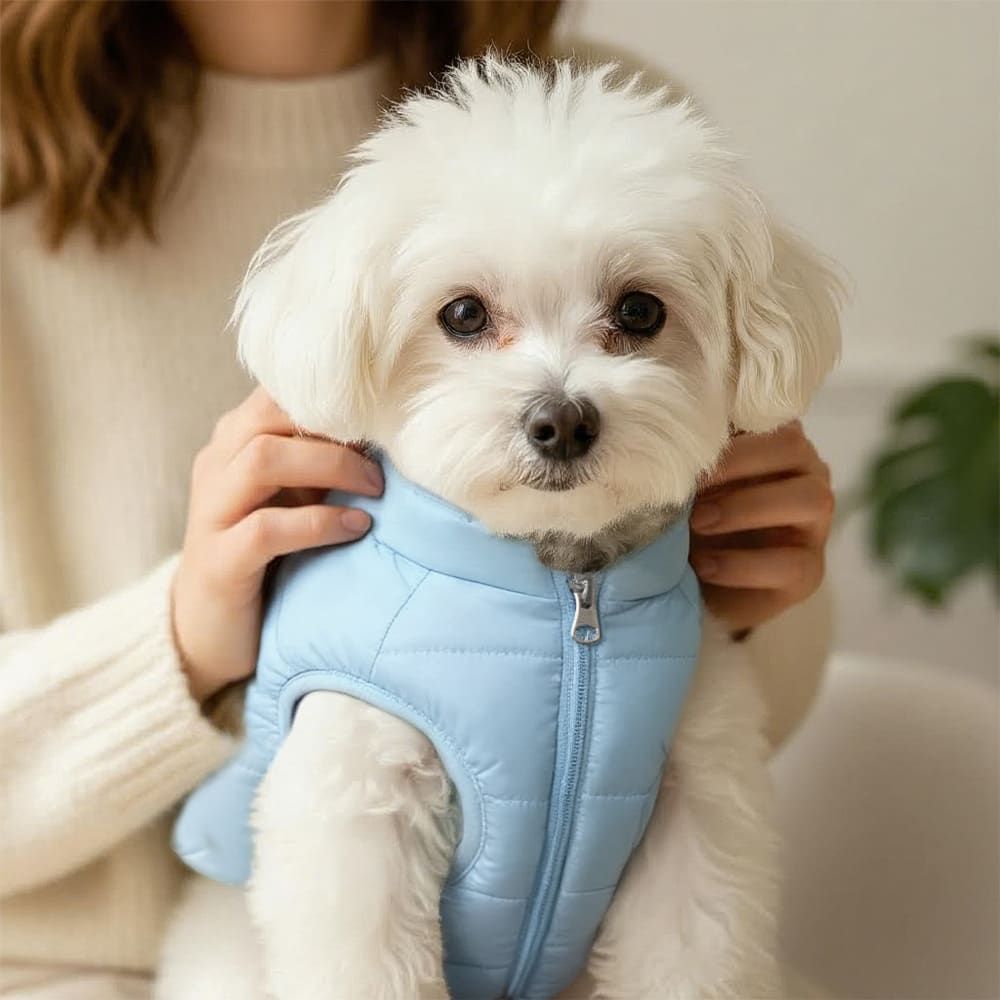 Winter Warm Quilted Vest for Small Pets – Water-Resistant view 5