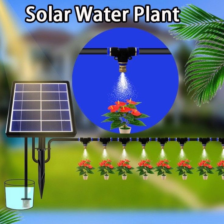 Solar-Powered Automatic Misting Irrigation Kit with Smart Timer — image 1