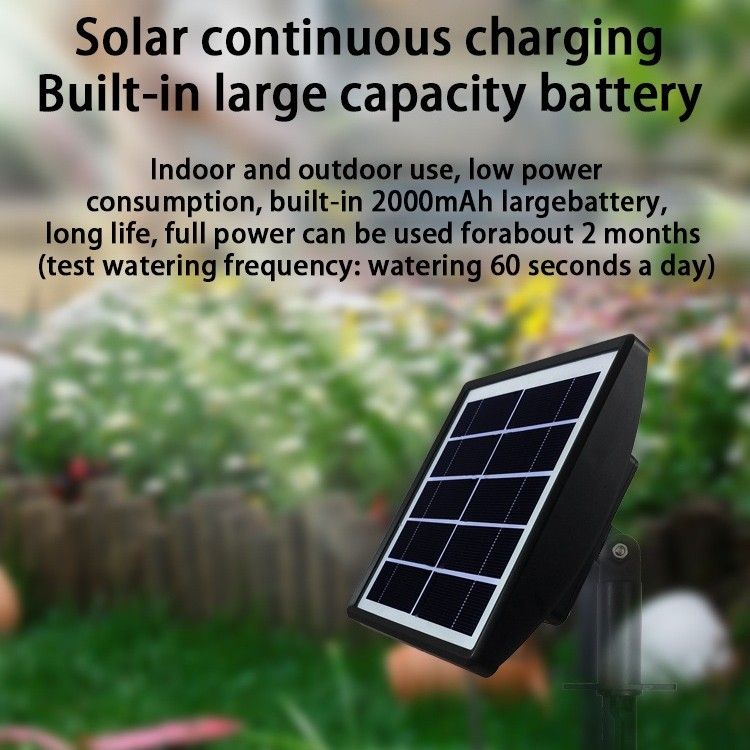 Solar-Powered Automatic Misting Irrigation Kit with Smart Timer view 8