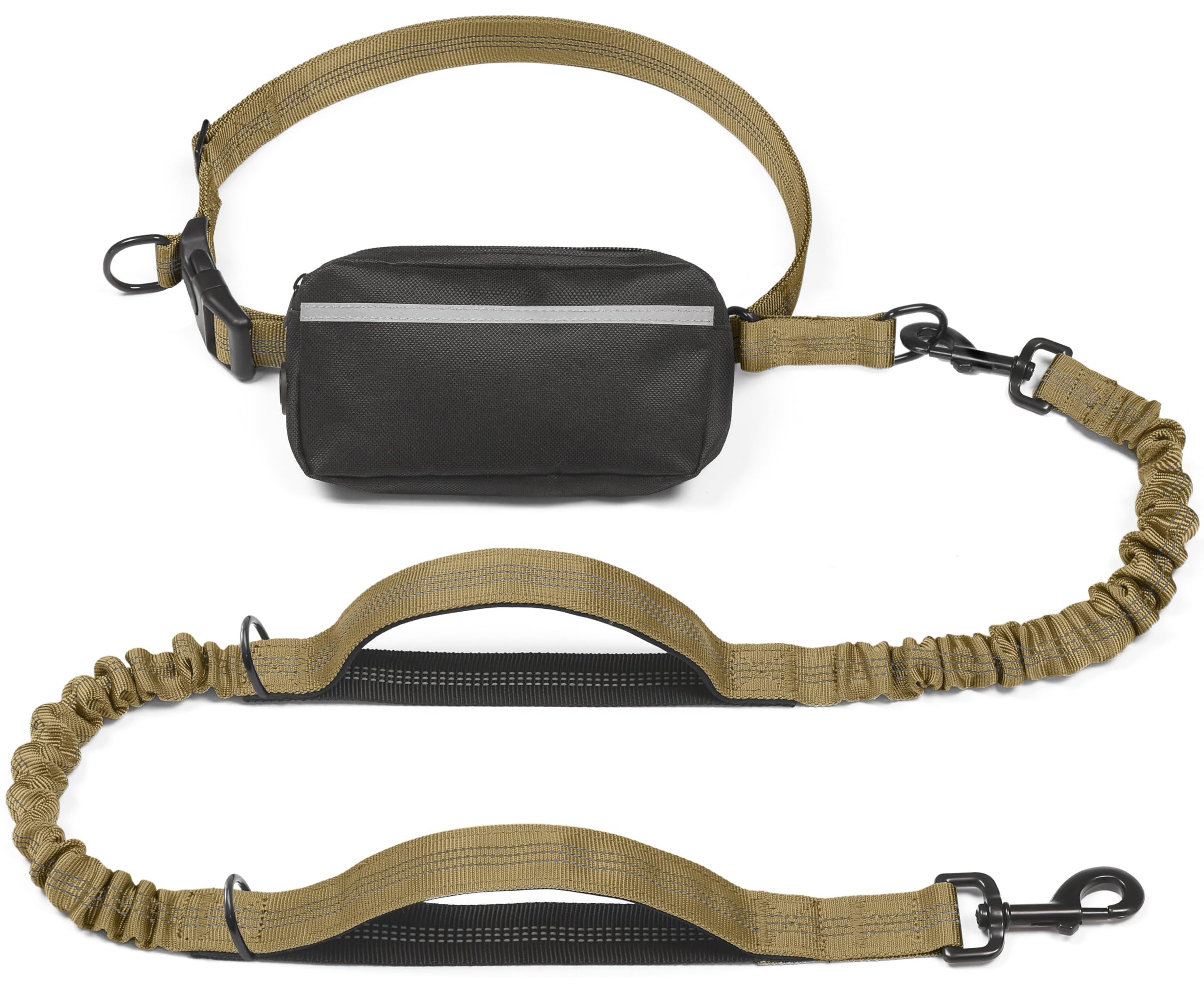 Hands-Free Dog Leash with Waist Belt and Storage Pouch view 12