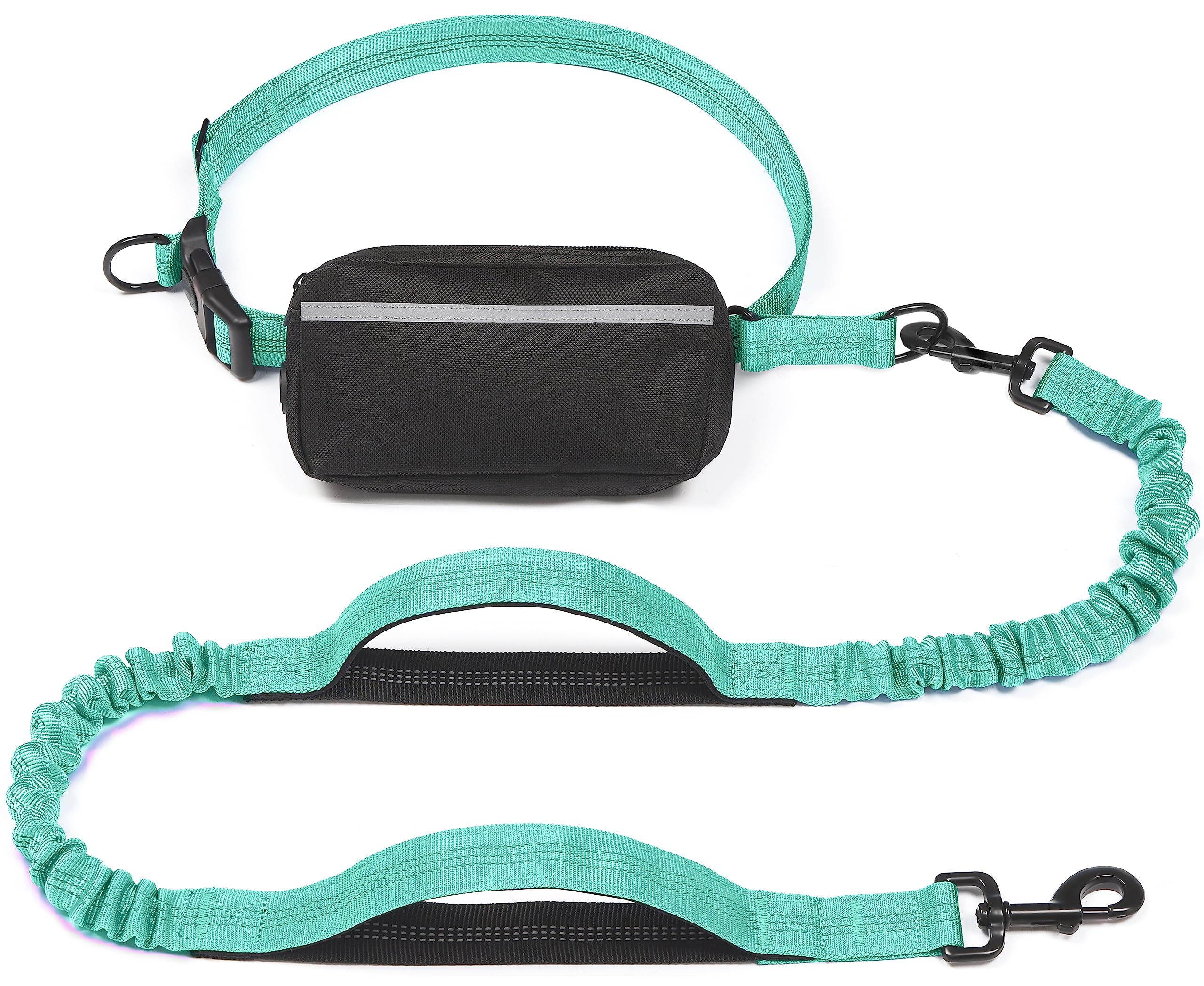 Hands-Free Dog Leash with Waist Belt and Storage Pouch view 12