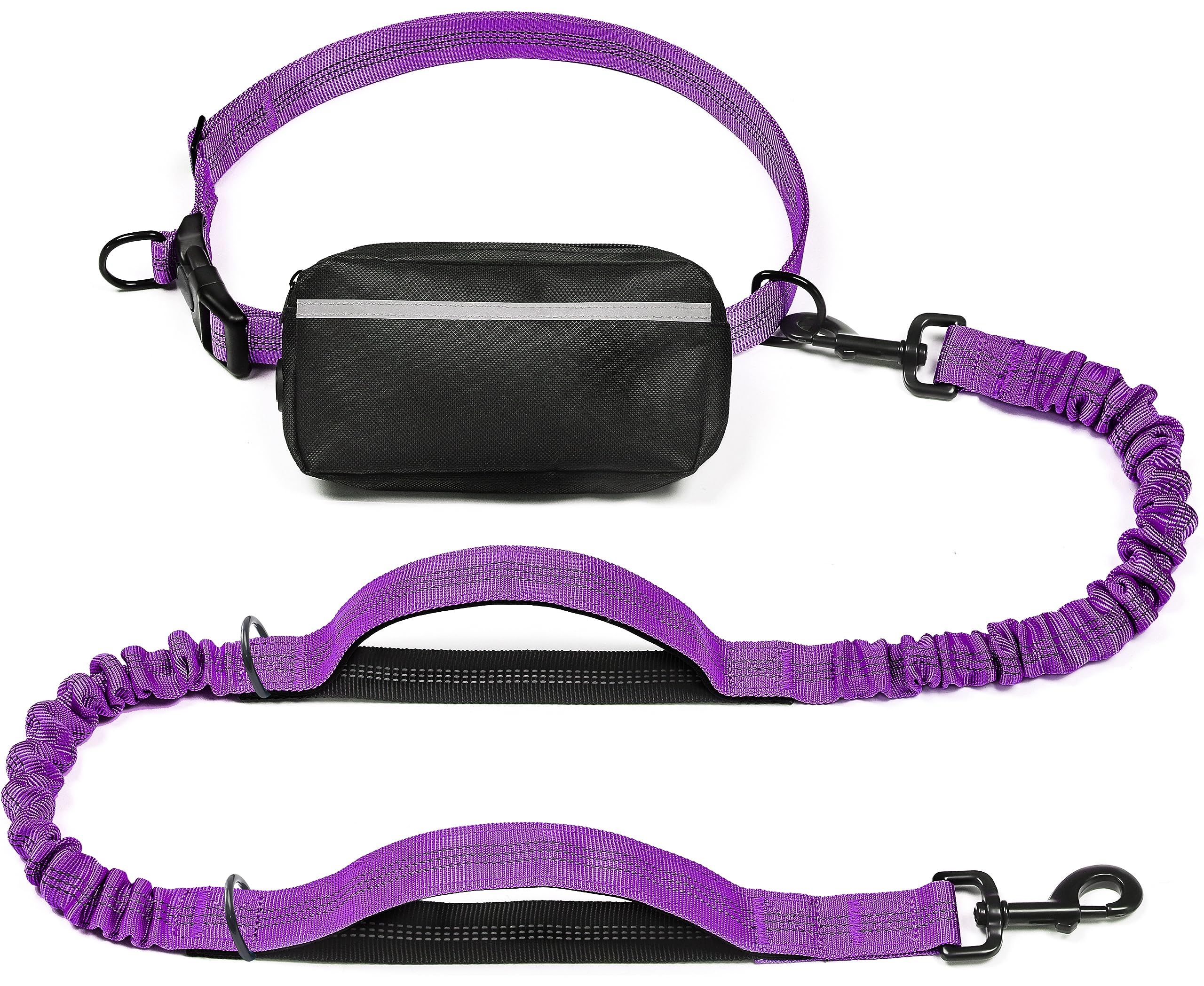 Hands-Free Dog Leash with Waist Belt and Storage Pouch view 13