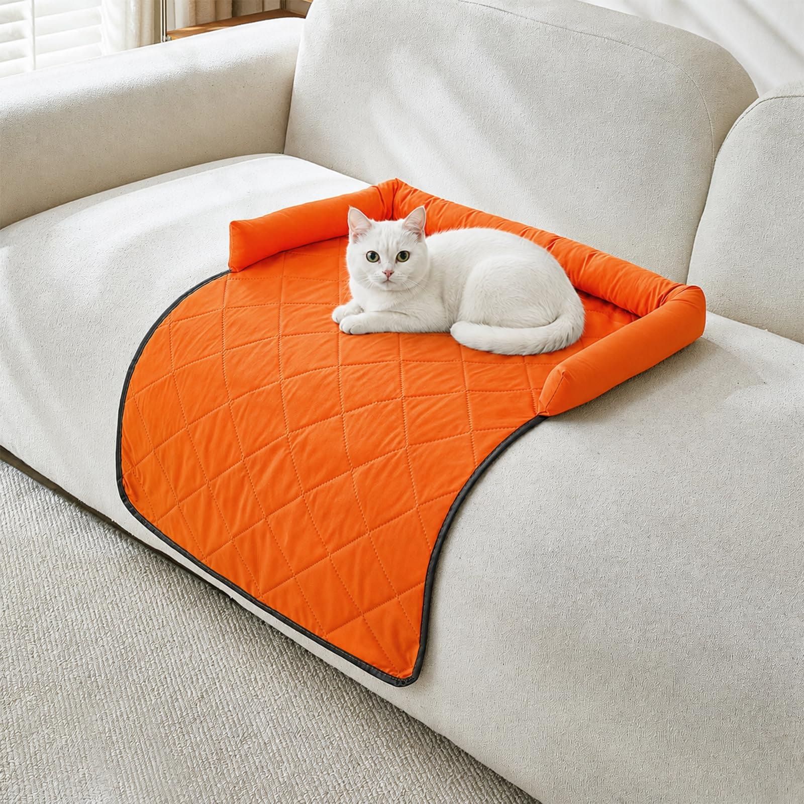 Cooling Pet Mat with Bolster Side Support – Scratch-Resistant view 4