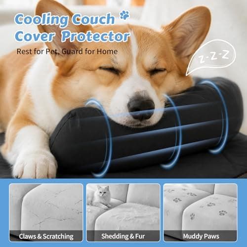 Cooling Pet Mat with Bolster Side Support – Scratch-Resistant view 8