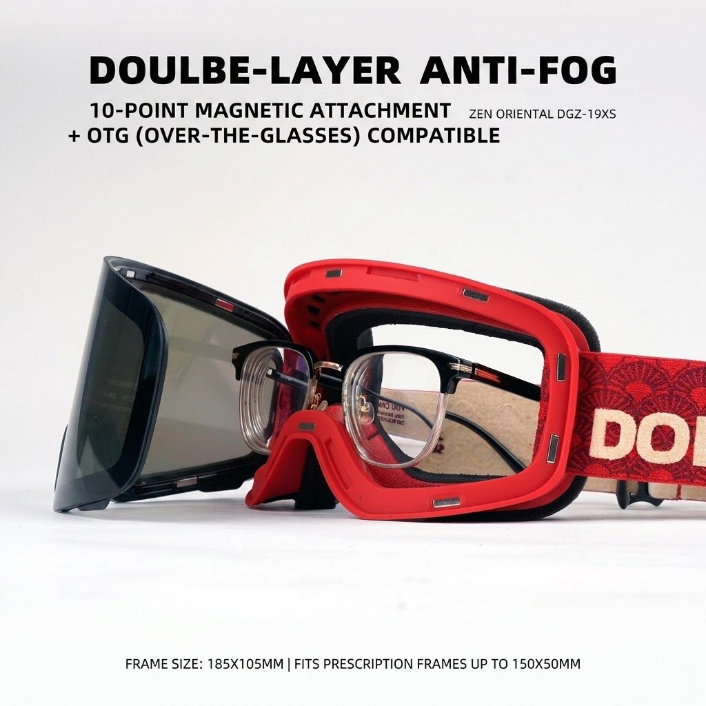 DOTUGE DGZ-Z19XS Series Ski Goggles with Magnetic Quick-Change Lens view 6