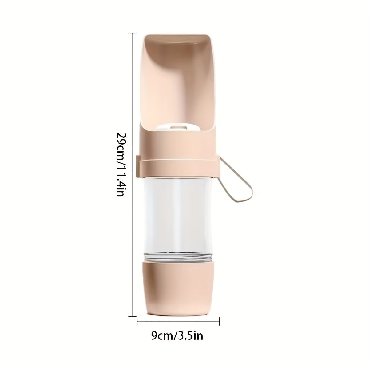 Portable Dog Water Bottle – Leak-Proof Pet Water Dispenser with Food Storage