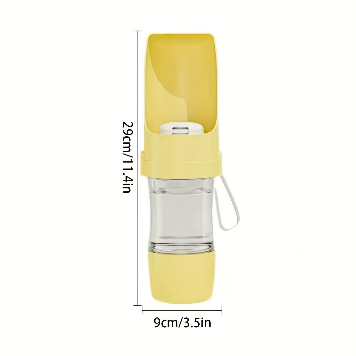 Portable Dog Water Bottle – Leak-Proof Pet Water Dispenser with Food Storage